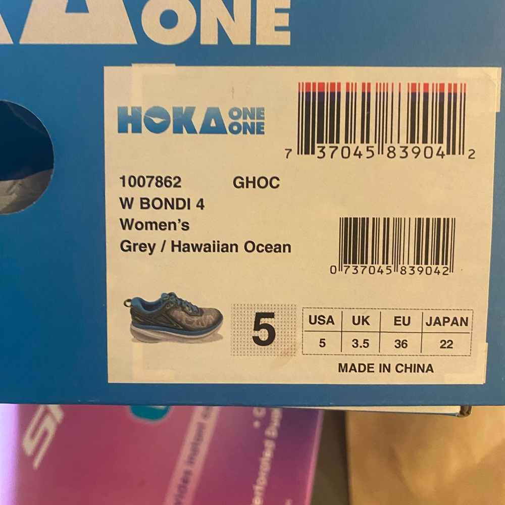 Hoka One, women’s size 5.
